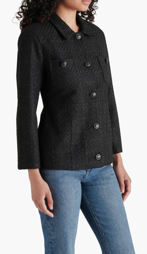 Steve Madden EPONINE Black Tweed BLAZER