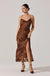 ASTR THE LABEL Gaia Dress in Brown Floral