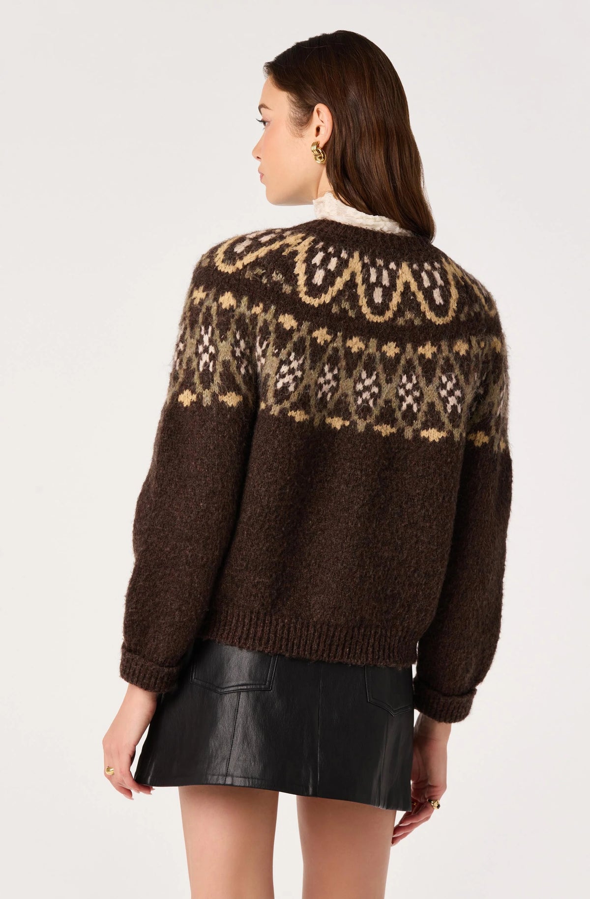 ASTR Irene Cardigan in Brown