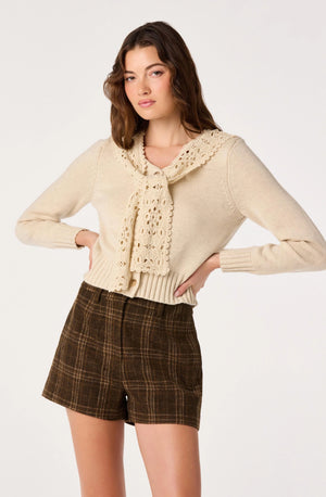 ASTR Rosabell Cardigan in Natural