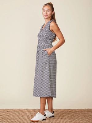 Smocked Top Gingham Dress