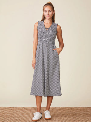 Smocked Top Gingham Dress
