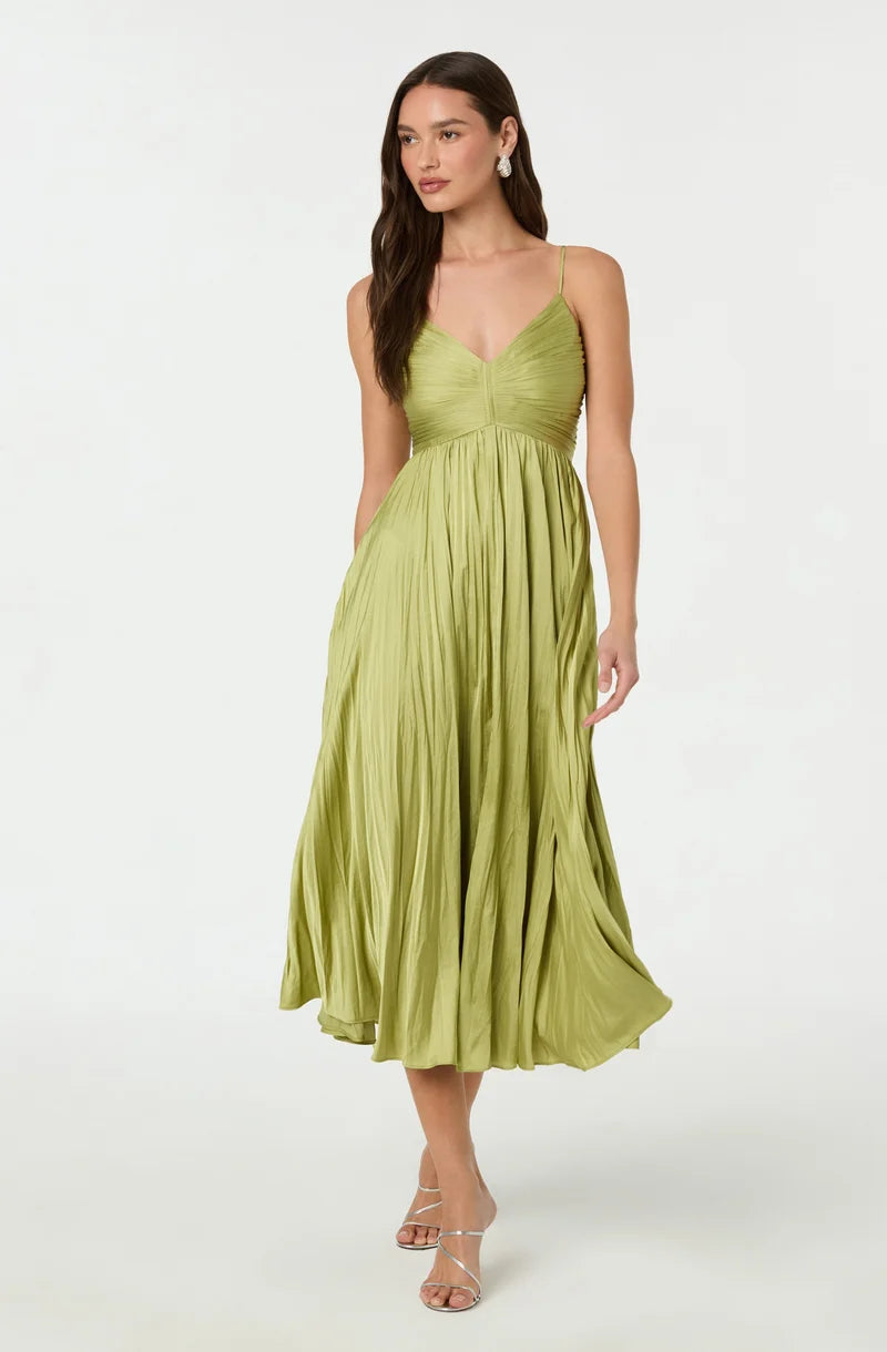 ASTR The Label Maeve Dress In Lime