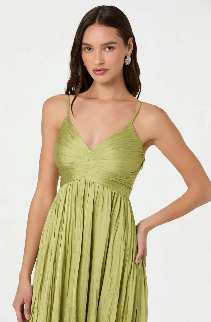 ASTR The Label Maeve Dress In Lime
