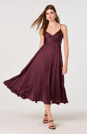 ASTR The Label Maeve Dress in Wine