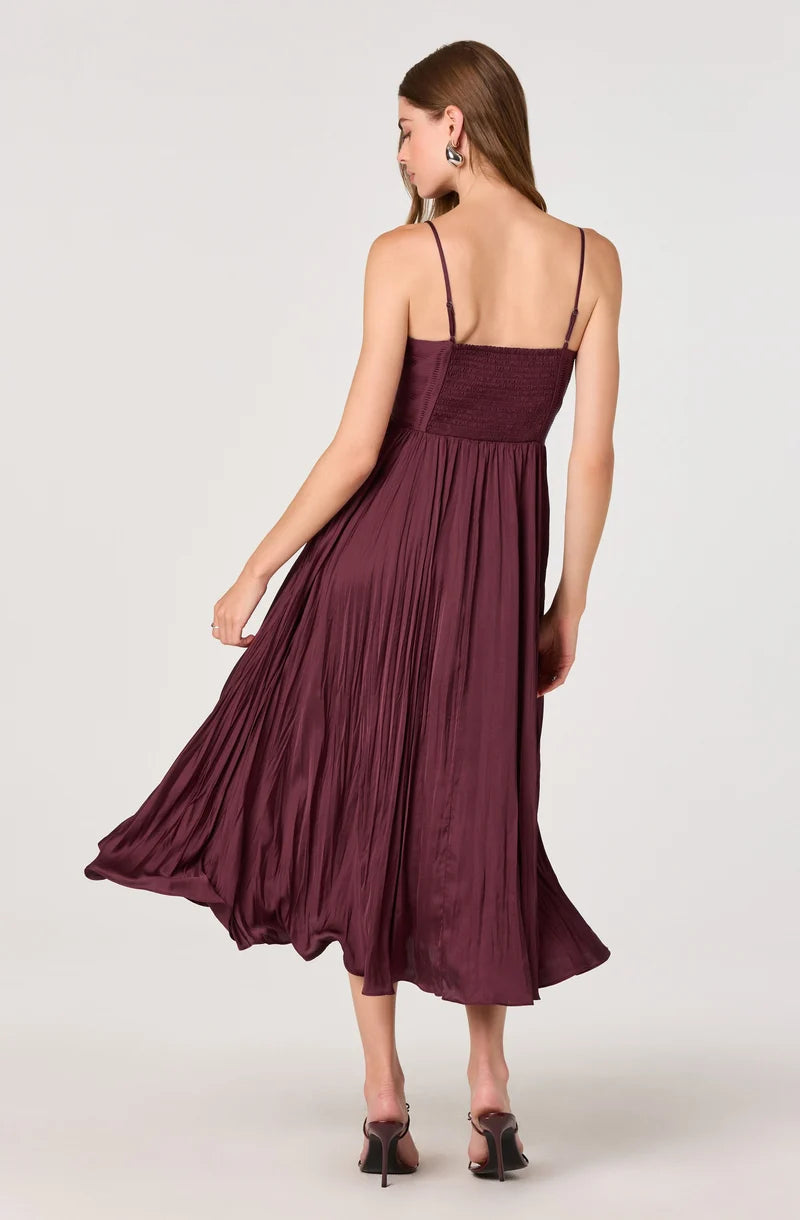 ASTR The Label Maeve Dress in Wine