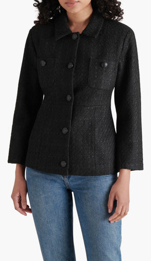 Steve Madden EPONINE Black Tweed BLAZER