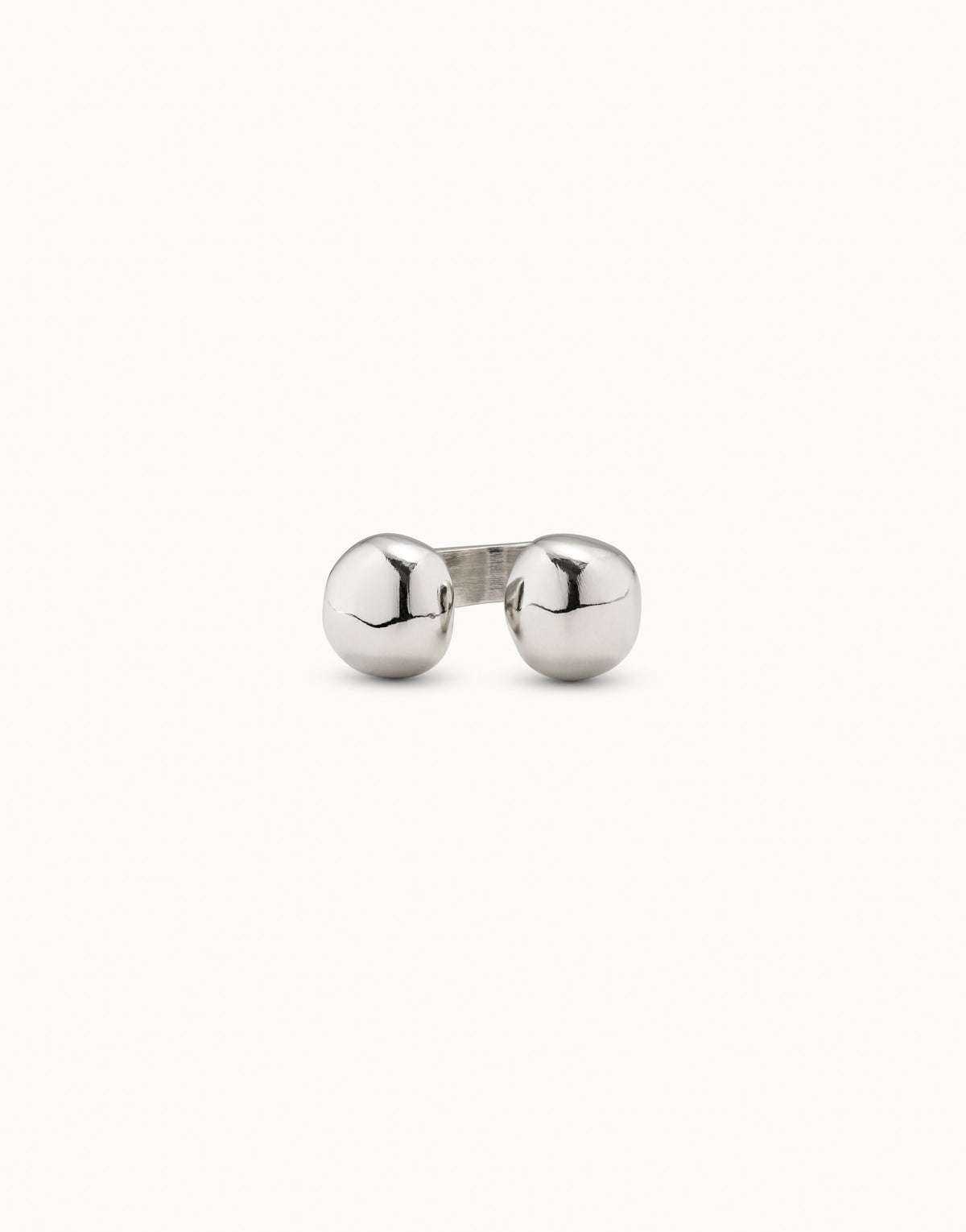 Uno De 50 Open Ring with Two Beads
