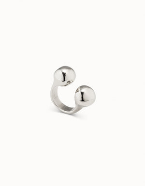 Uno De 50 Open Ring with Two Beads