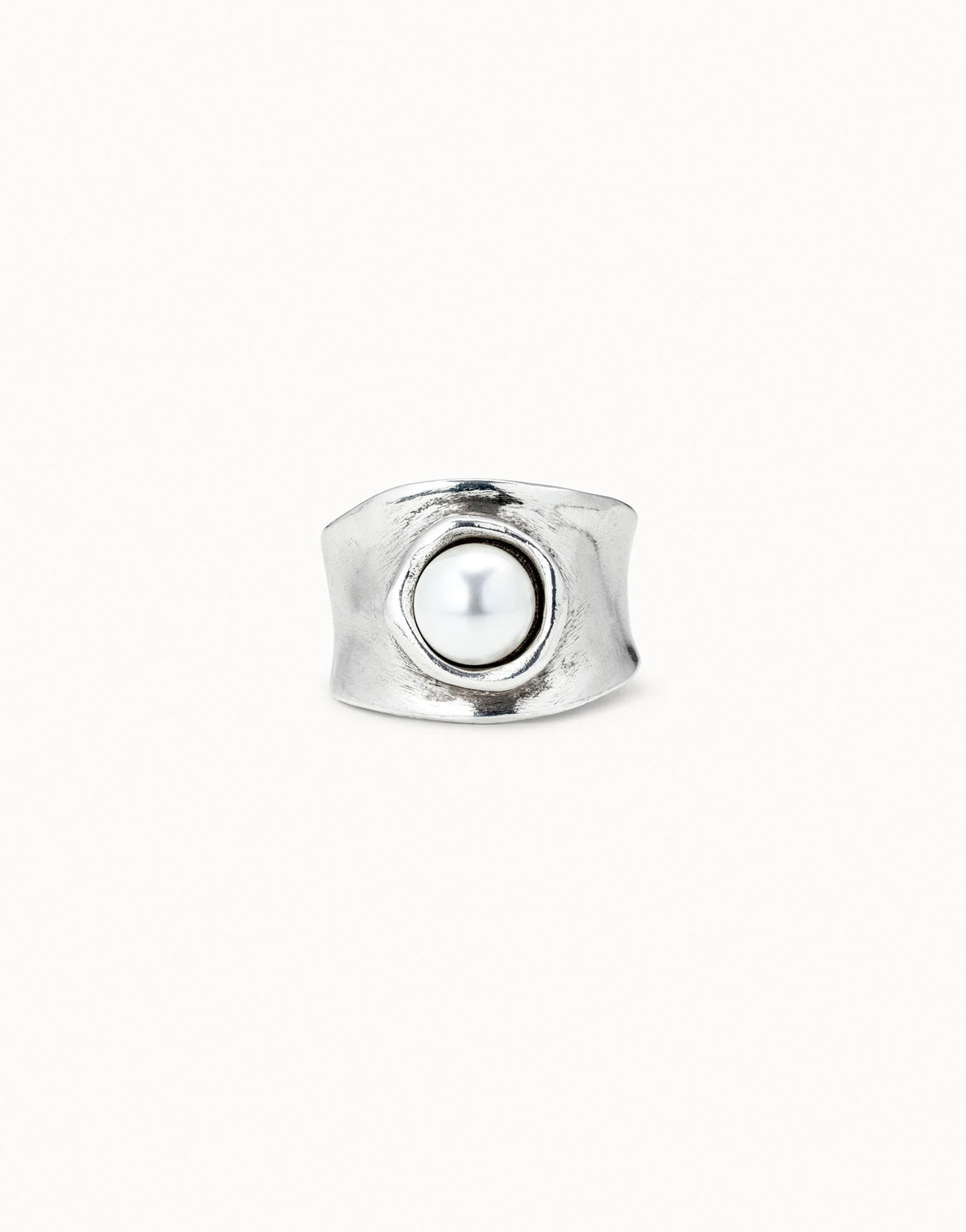 Uno De 50 Mi Talisman Silver Pearl Ring