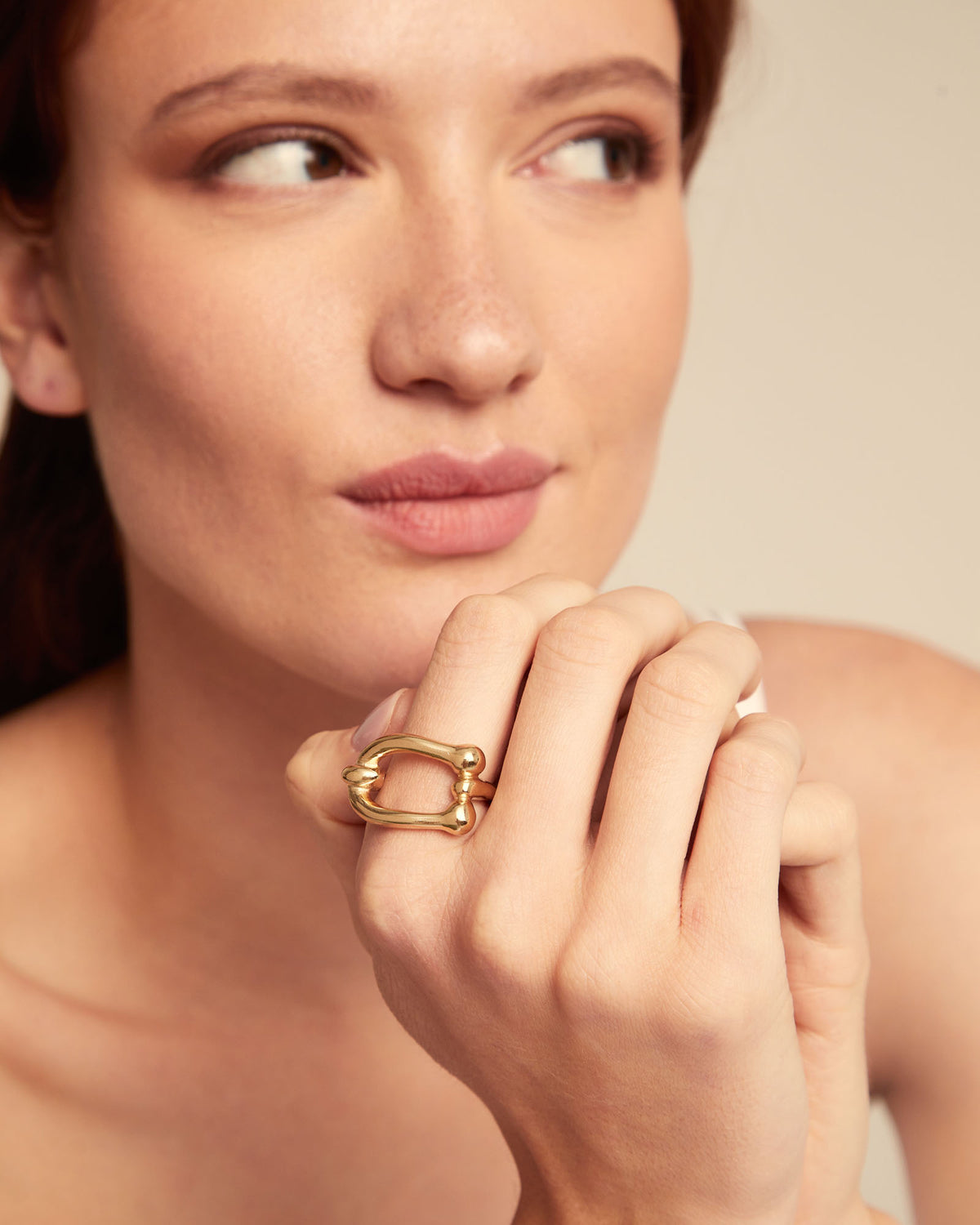 Uno De 50 Serotonin Gold Ring