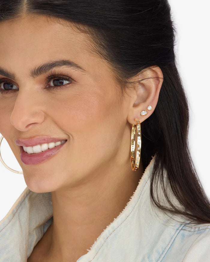 Melinda Maria Ashley Infinity Reversible Hoops 2"