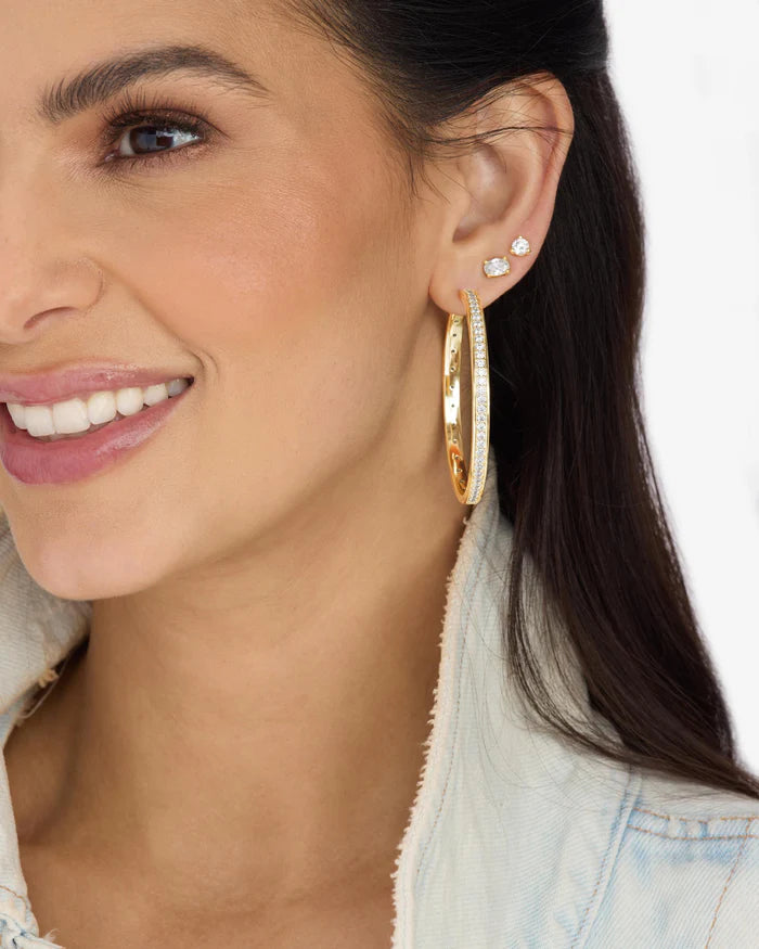 Melinda Maria Ashley Infinity Reversible Hoops 2"