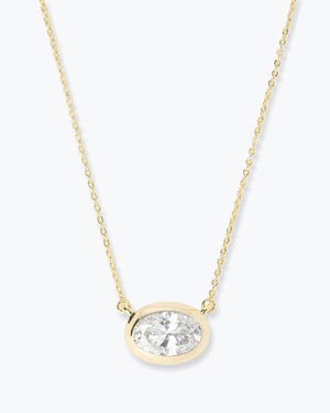 Melinda Maria She's a Boss Pendant Necklace in Gold