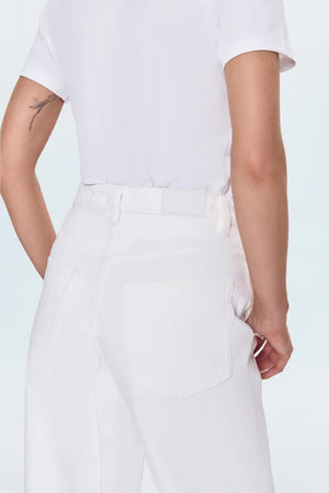 Pistola Beau Seamed Crescent Leg in Paper White