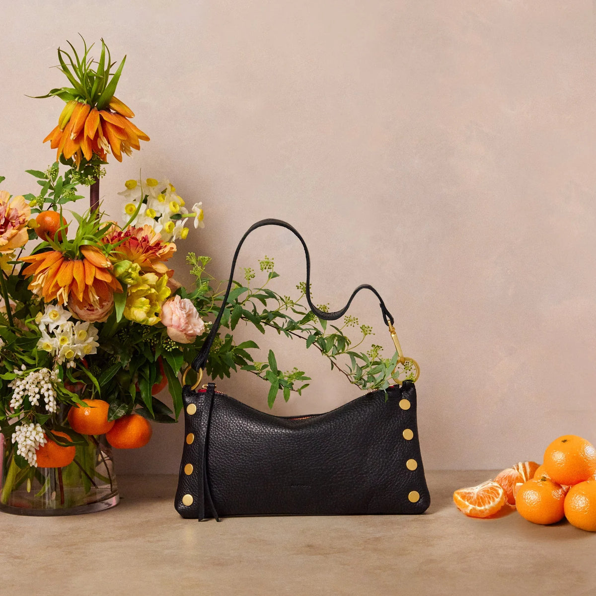 Kyle Black Red Zip w/Gold Handbag