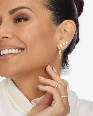Melinda Maria Baby Julian Loves Diamonds Soft Hoops in Gold