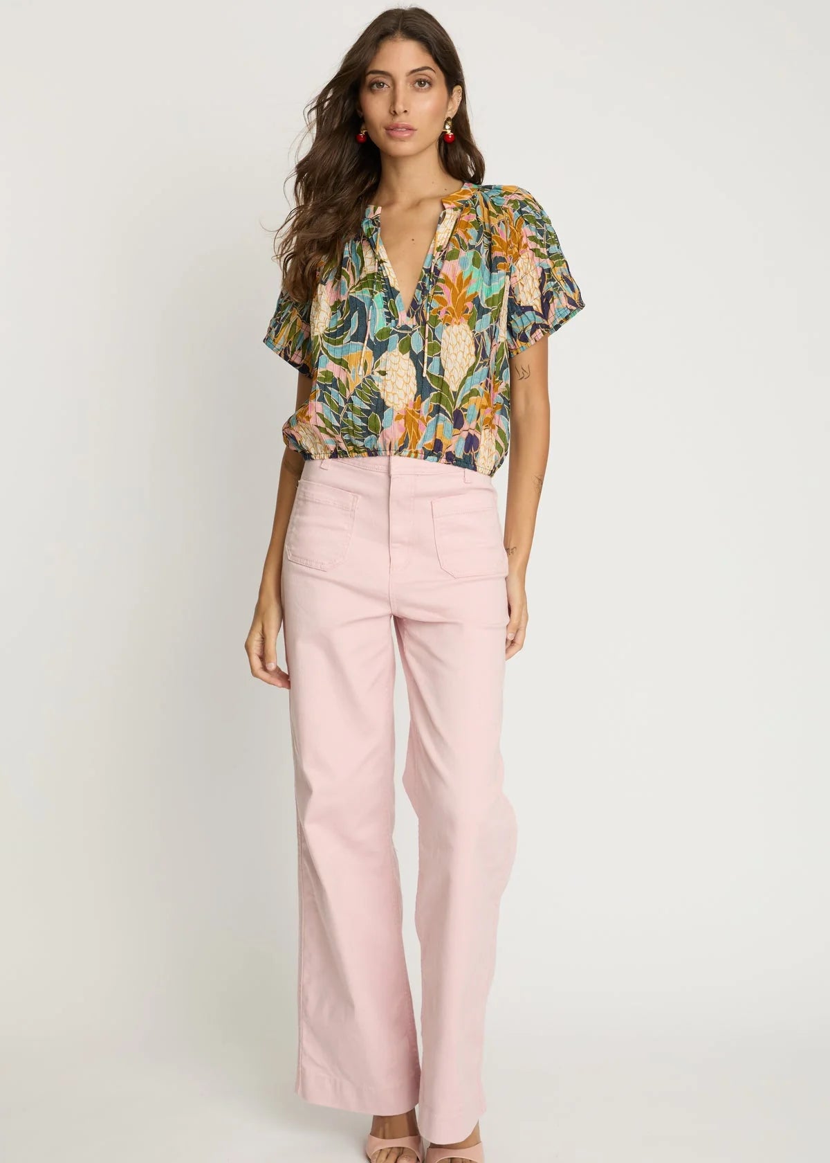 Zola Top in Baroque Pineapple