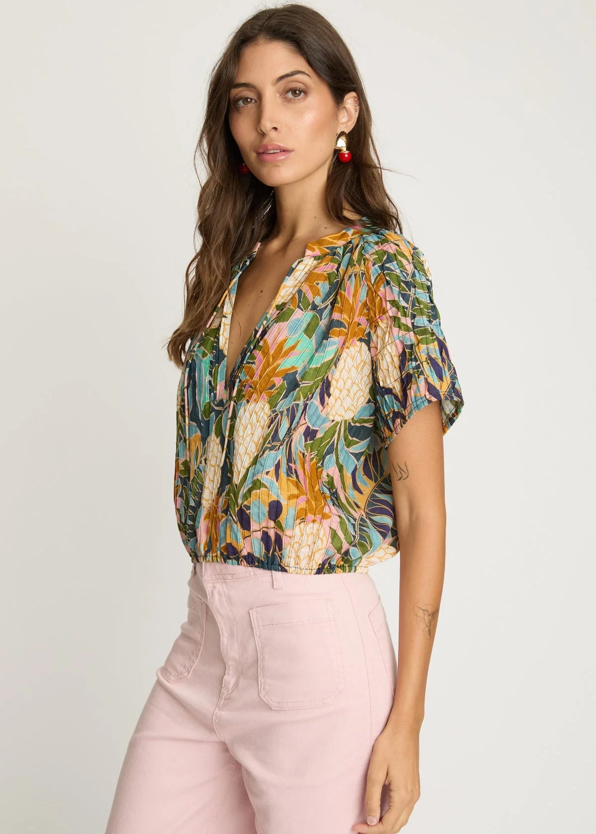Zola Top in Baroque Pineapple