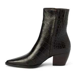 Matisse Caty Espresso Brown Croc Boot