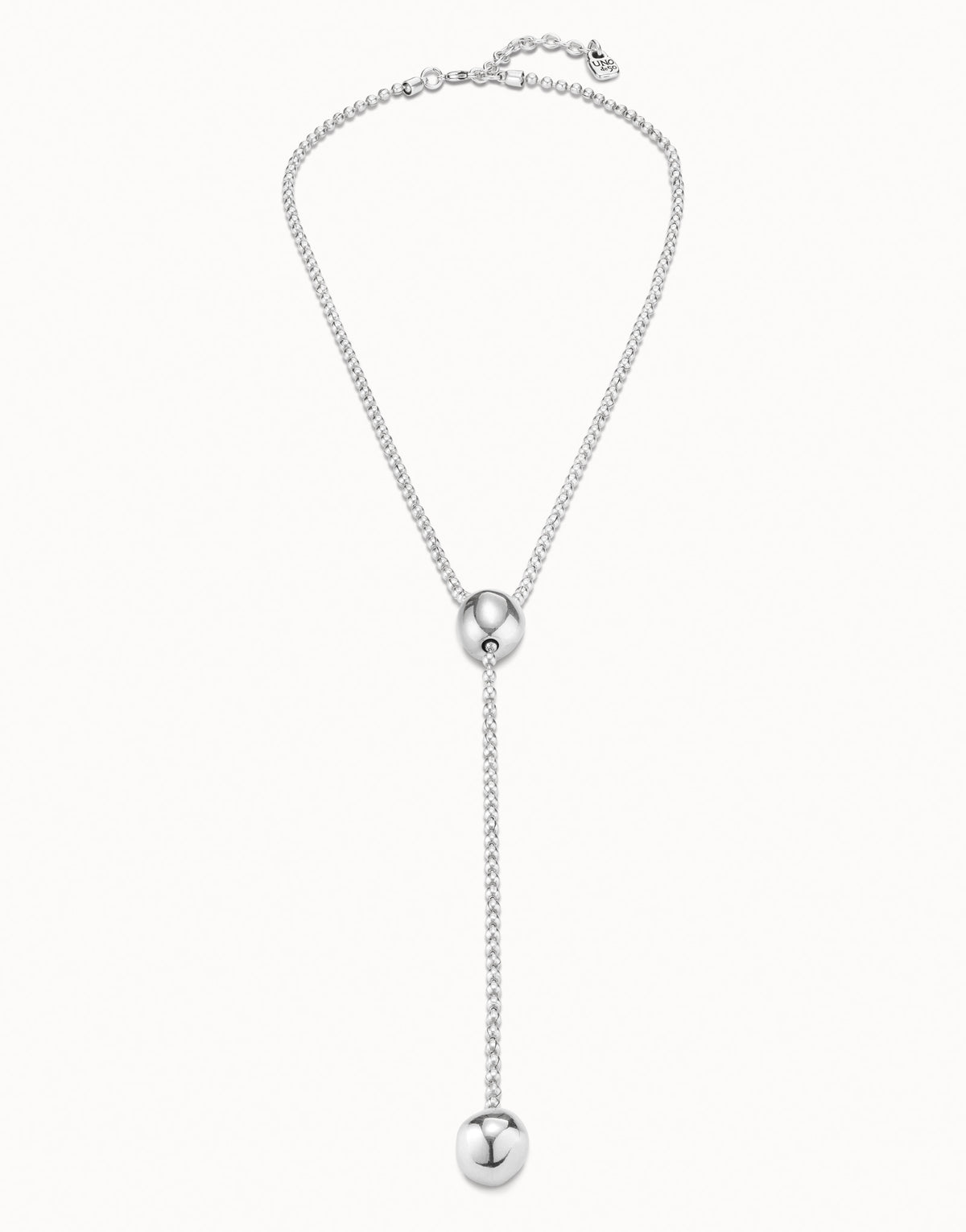 Uno De 50 Lonely Planet Silver Lariet Necklace