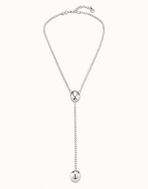 Uno De 50 Lonely Planet Silver Lariet Necklace