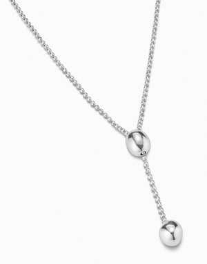 Uno De 50 Lonely Planet Silver Lariet Necklace