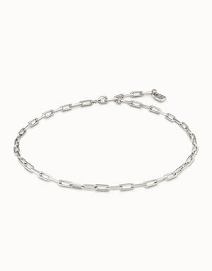 Uno De 50 Cadena 9 Silver Necklace