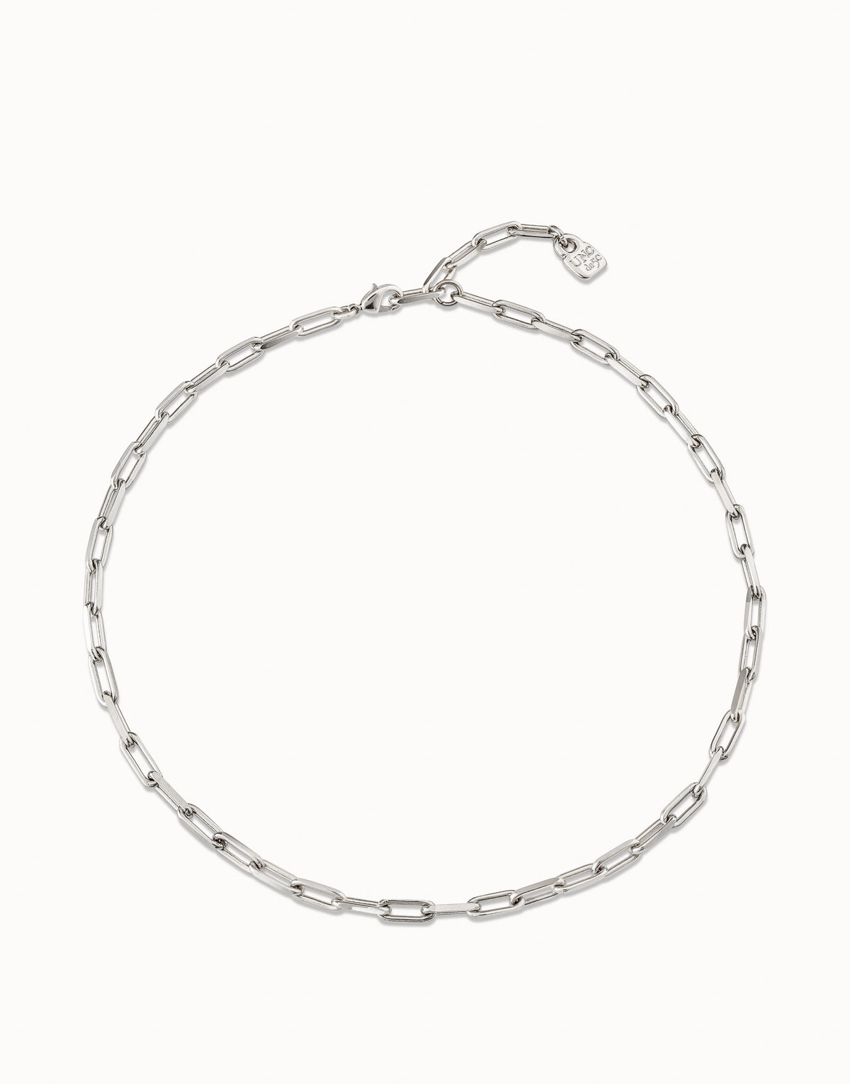Uno De 50 Cadena 9 Silver Necklace