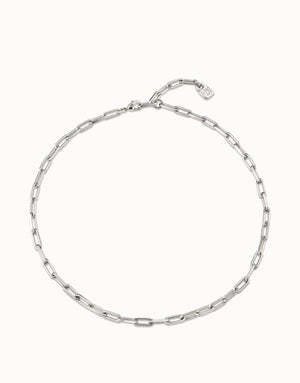 Uno De 50 Cadena 9 Silver Necklace