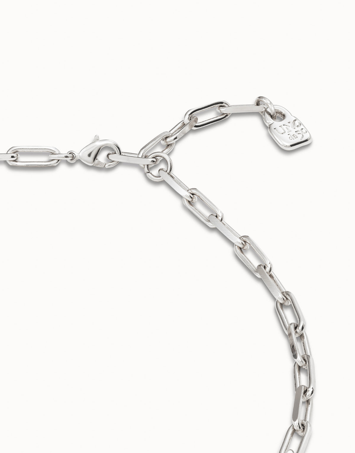 Uno De 50 Cadena 9 Silver Necklace