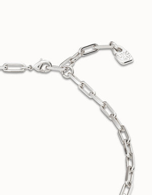 Uno De 50 Cadena 9 Silver Necklace