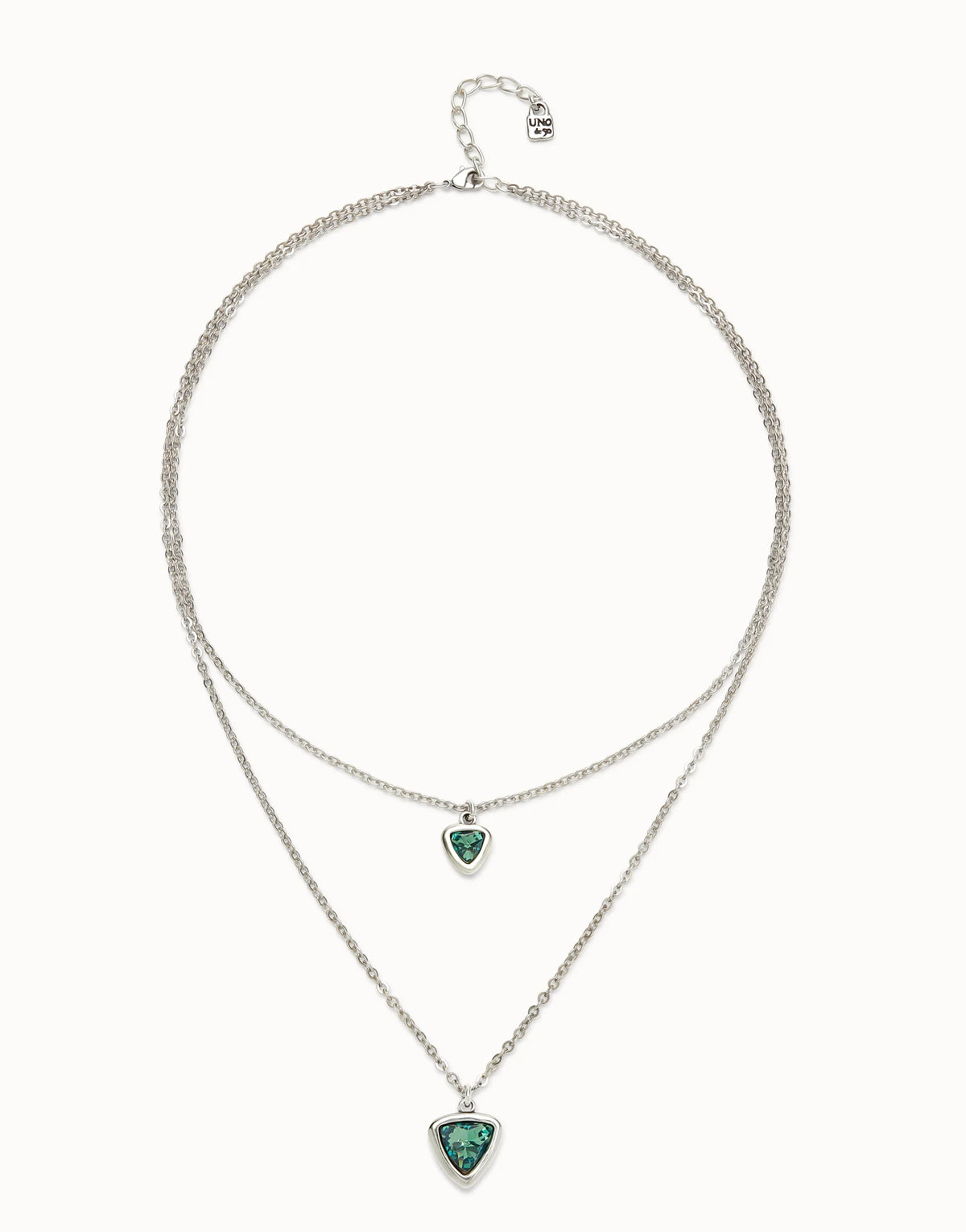UNODE50 Multi-layer Pendant Necklace with Green Crystal 