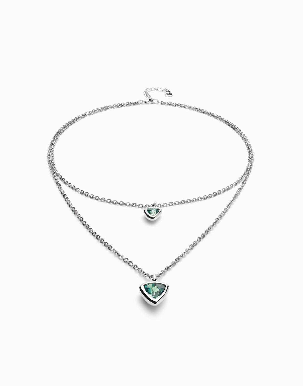 UNODE50 Multi-layer Pendant Necklace with Green Crystal