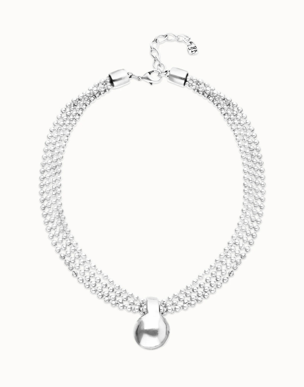 Uno De 50 Gravedad Silver Necklace