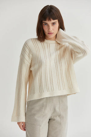 Ella Pointelle Sweater