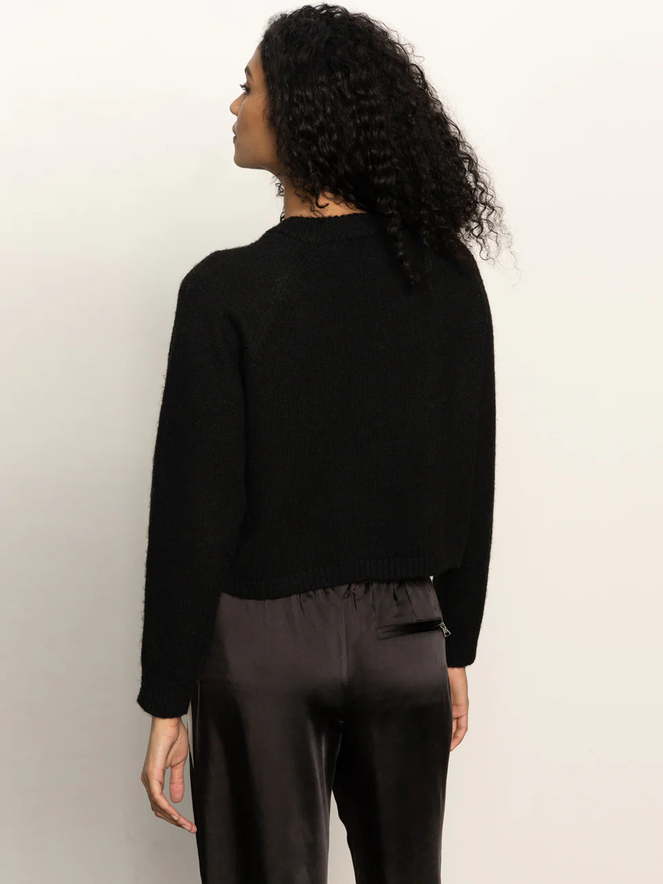 Sanctuary Zip It Black Sweater