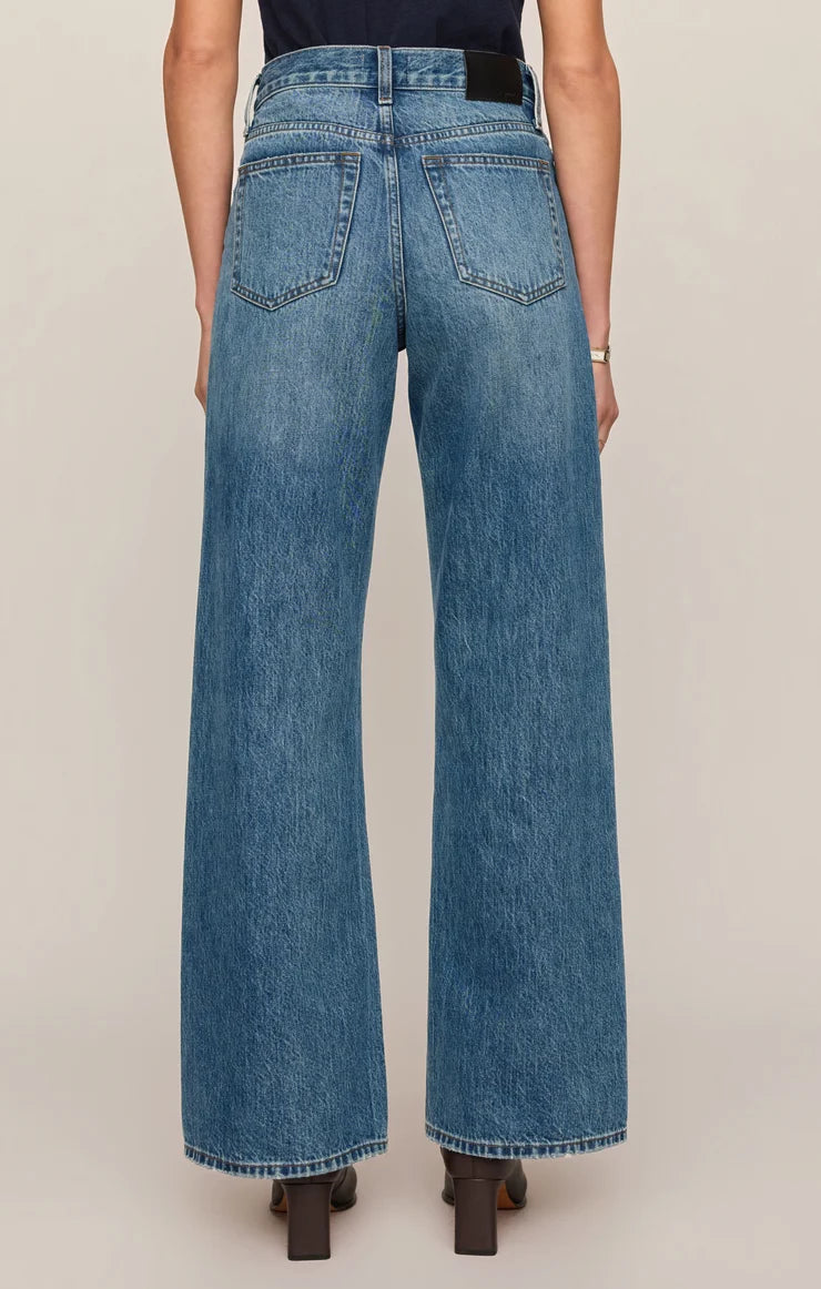 Z Supply The Head Turner High Rise Wide Leg Jean in Hush