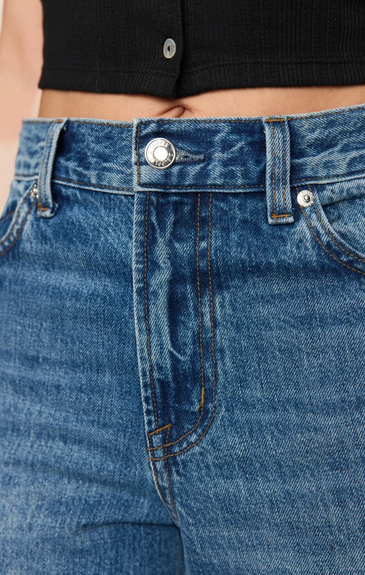Z Supply The Head Turner High Rise Wide Leg Jean in Hush