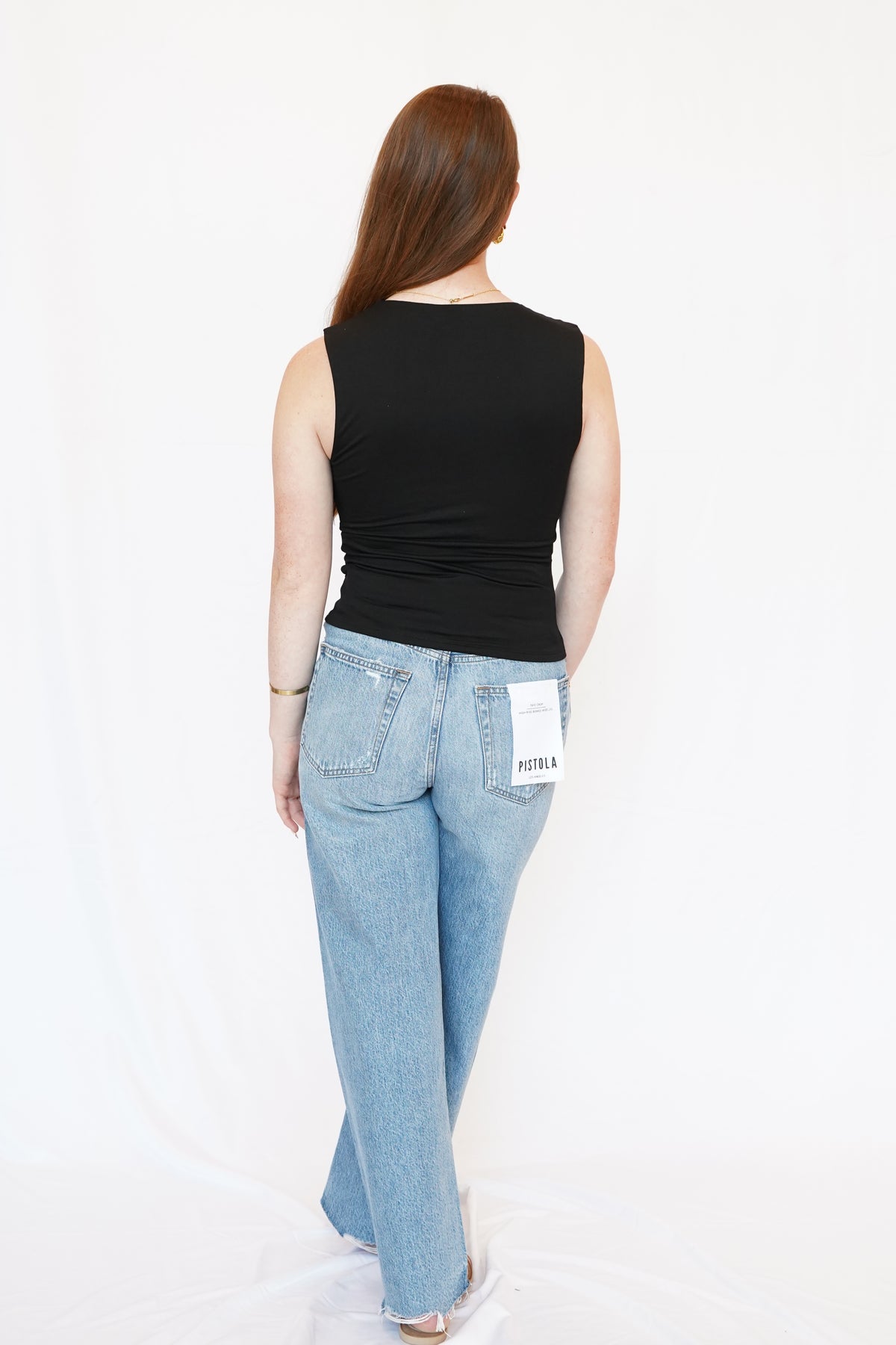 ELODIE Shiloh Black Metal Top