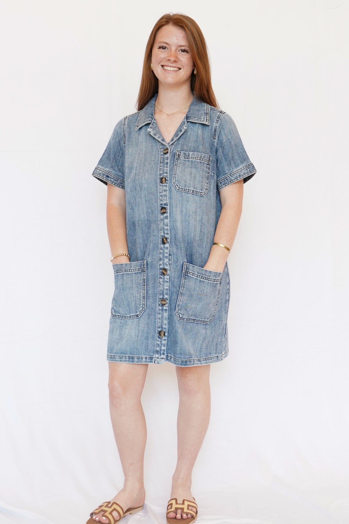 Parker Denim Dress in Unfailing