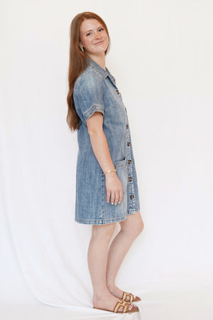 Parker Denim Dress in Unfailing