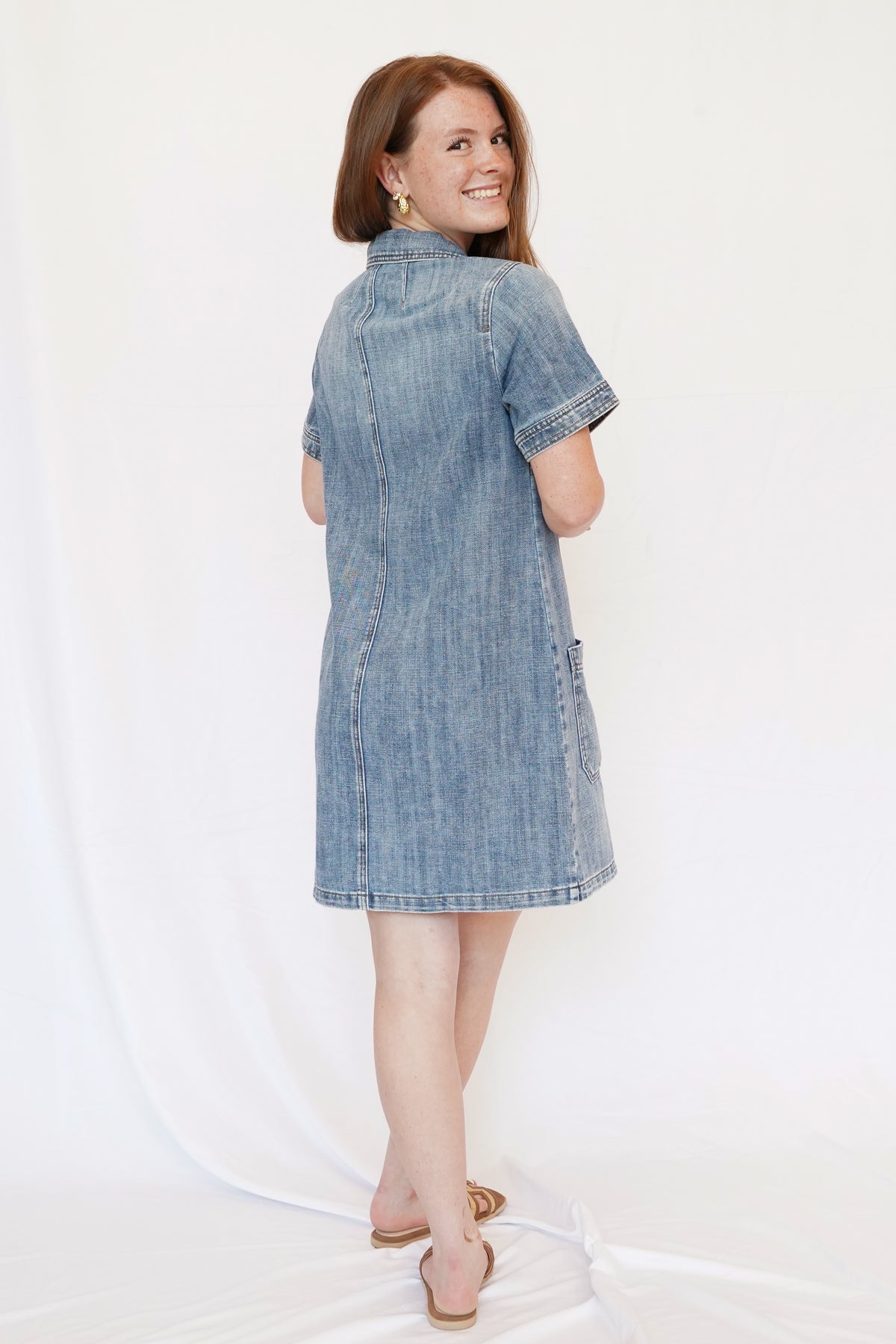 Parker Denim Dress in Unfailing