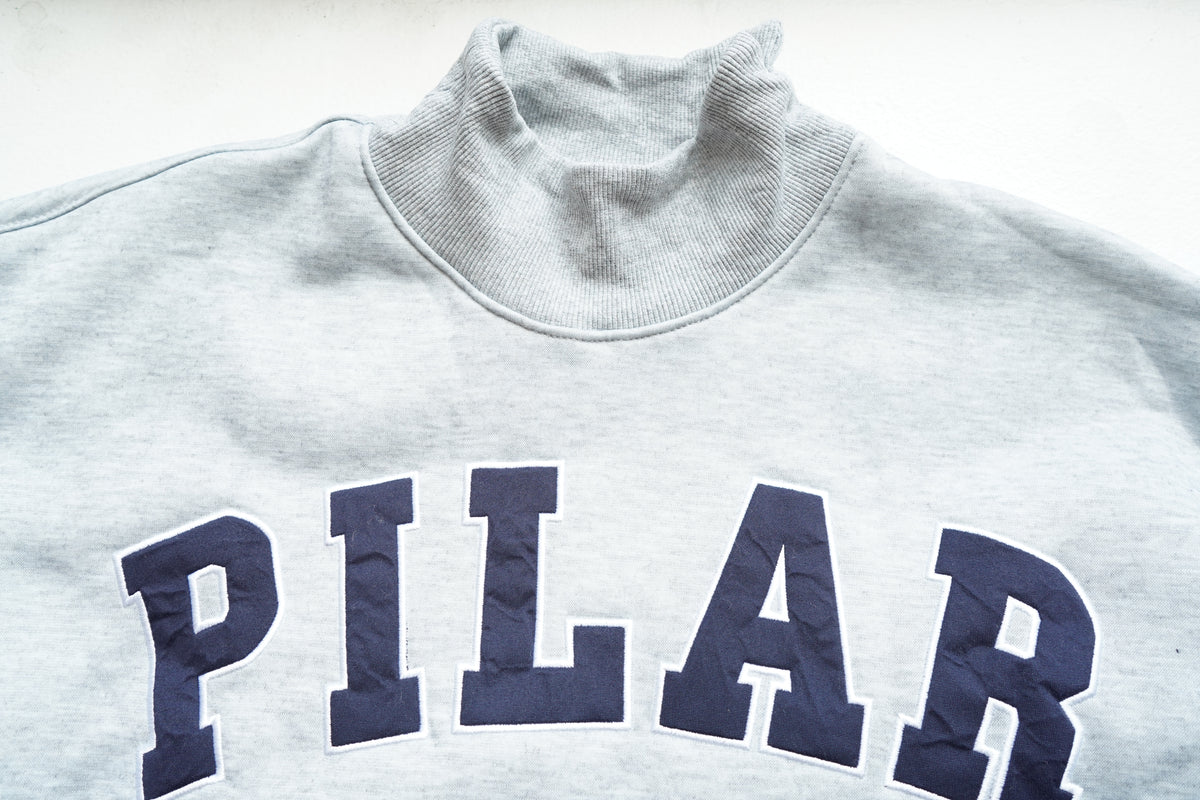 PILAR Grey Mockneck Sweatshirt