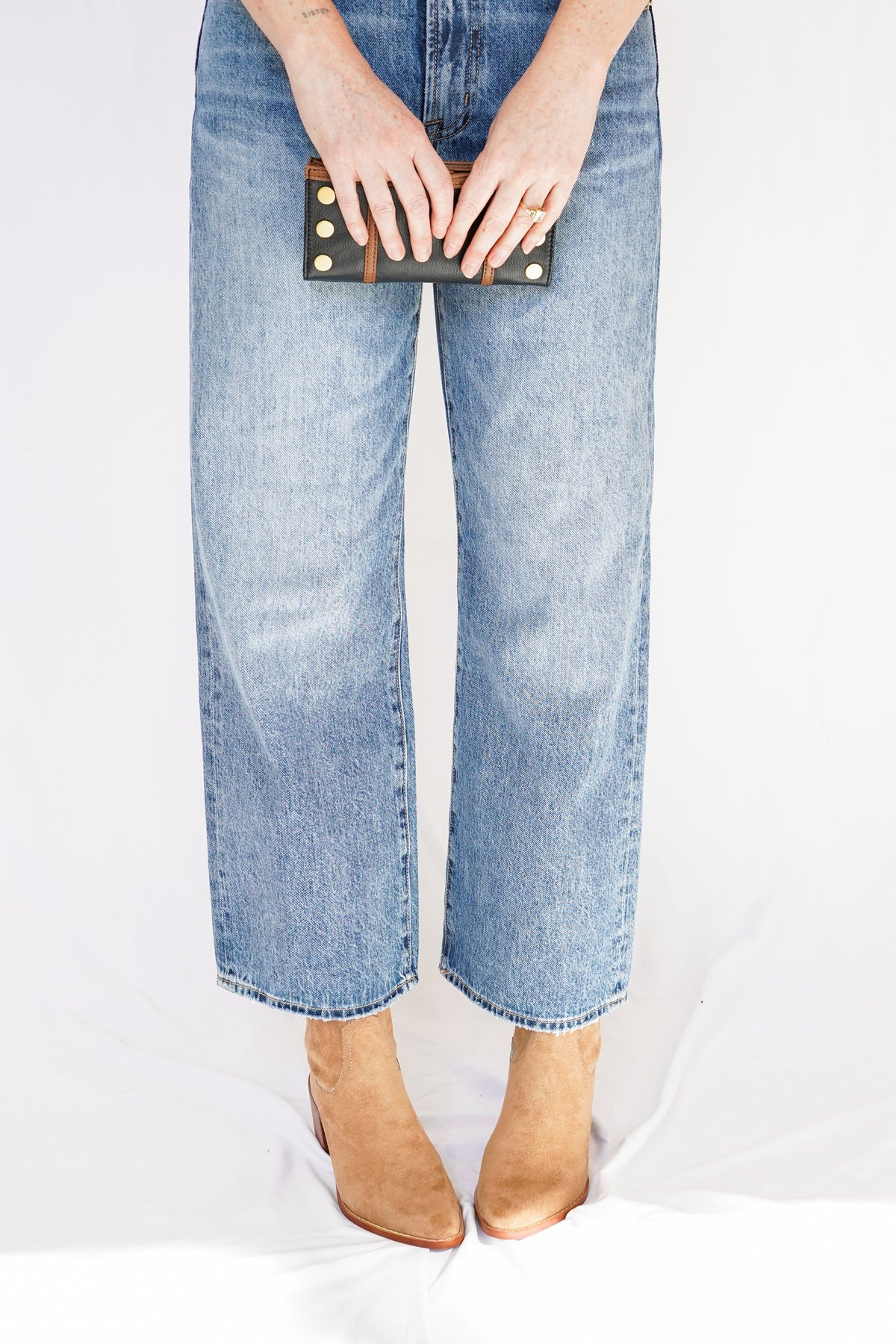 Pistola Larsen Ankle Relaxed Flare Jeans in Stardew