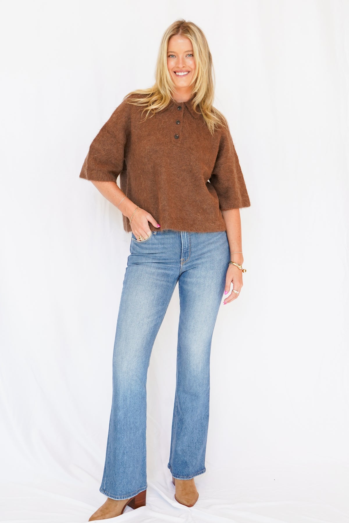 Good American Soft Tech Good Classic Bootcut Jean