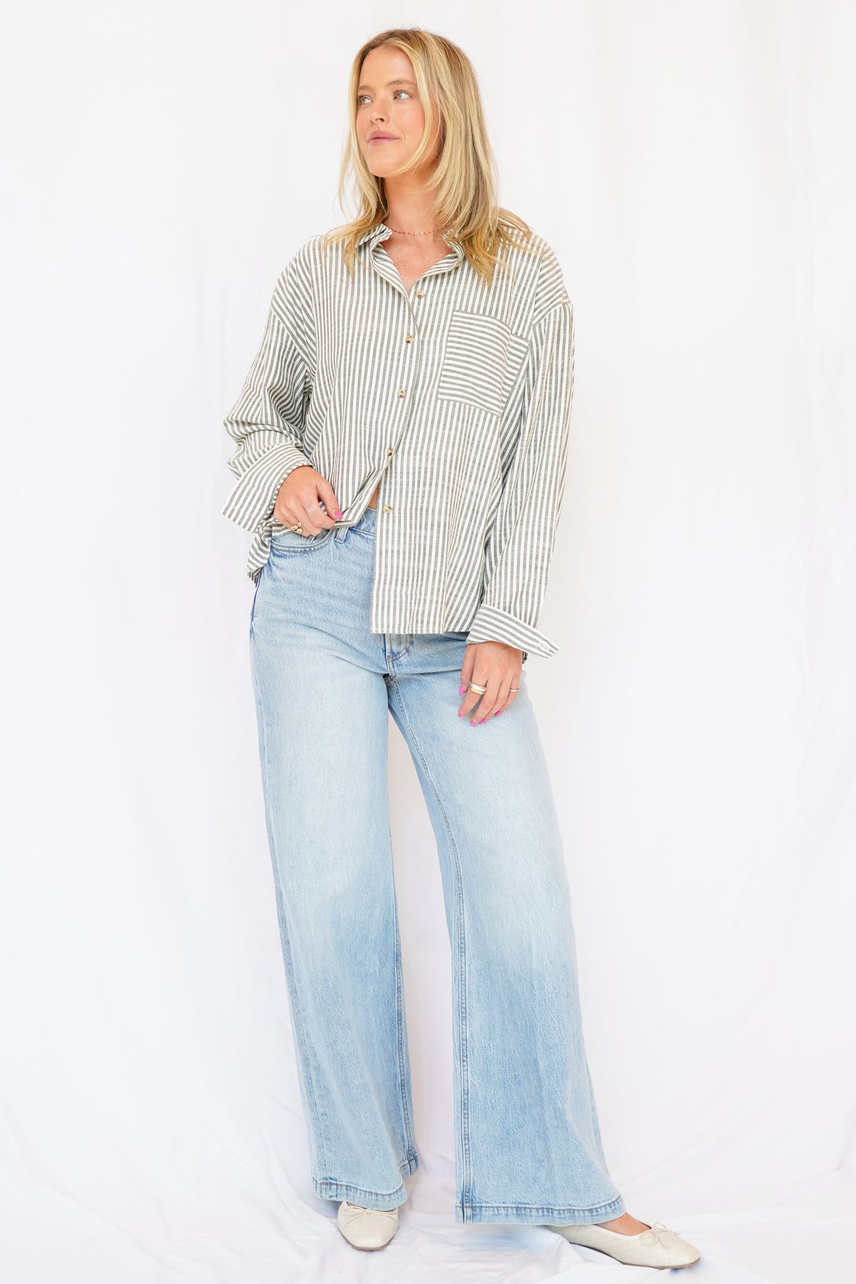 Pistola Lana High Rise Ultra Wide Leg Jean in Perspective
