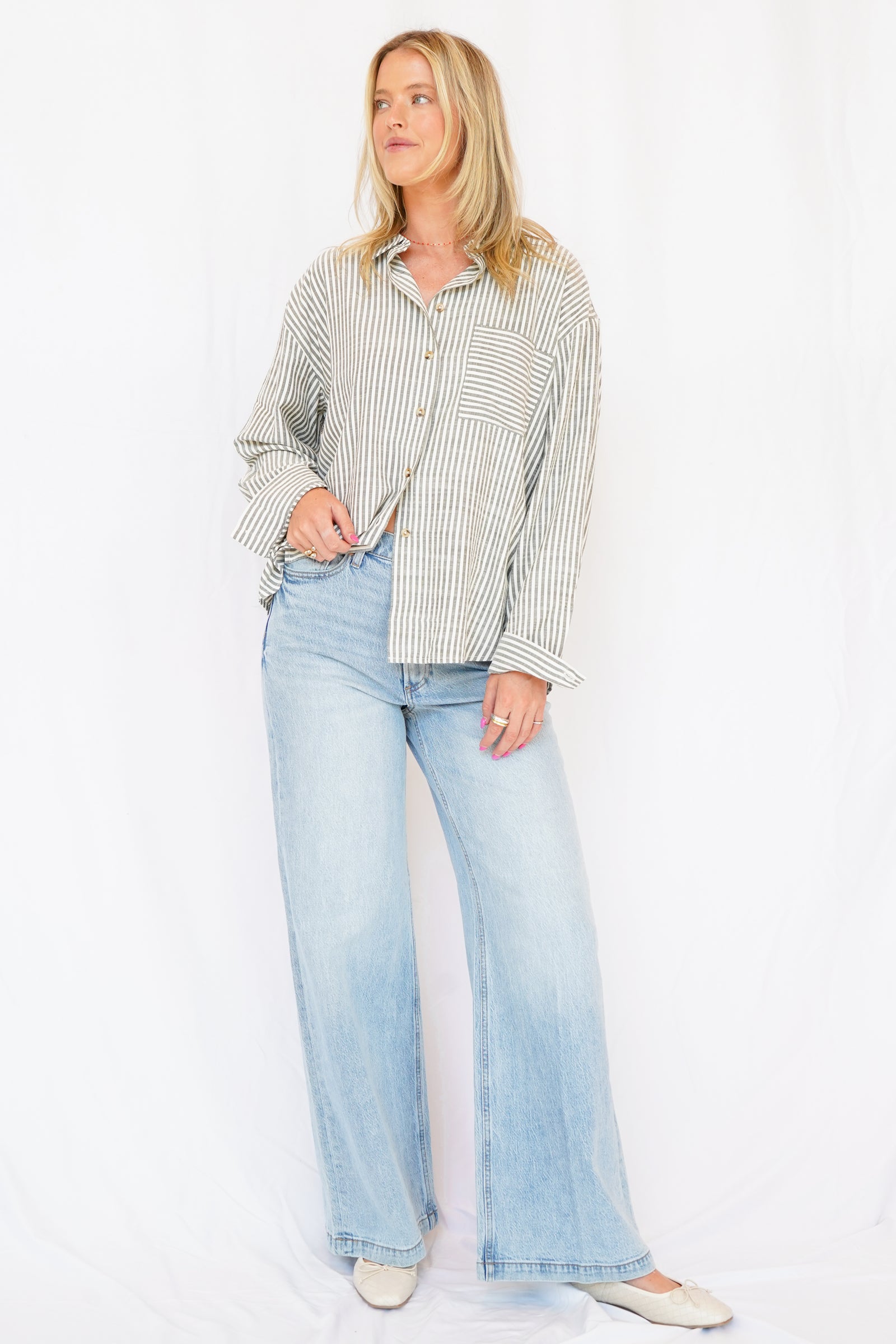 Pistola Lana High Rise Ultra Wide Leg Jean in Perspective