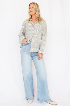 Pistola Lana High Rise Ultra Wide Leg Jean in Perspective