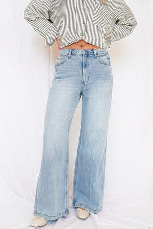 Pistola Lana High Rise Ultra Wide Leg Jean in Perspective